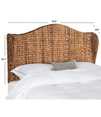 Nadine Winged Headboard Brown