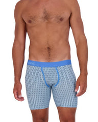 Biker Brief w/Fly Premium Fit 6" inseam-Steel Blue Rings