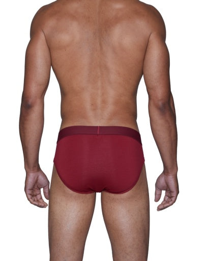  Wood Underwear Hip Brief - Burgundy red - Bonton