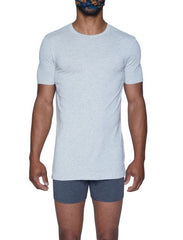 Crew Bodyfitted Undershirt Premium Sweatwicking Base Layer-Heather Grey