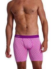 Biker Brief w/Fly Premium Fit 6" inseam-Purple Interlock