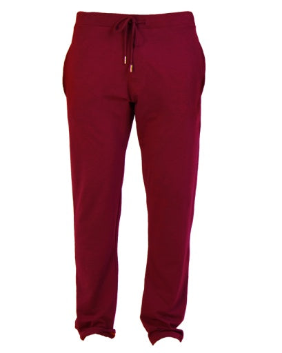  Wood Underwear Lounge Pant Tailored - Burgundy - Bonton