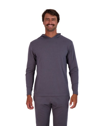  Wood Underwear Hoodie Long Sleeve - Iron - Bonton