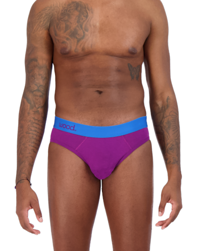  Wood Underwear Hip Brief - Grape - Bonton