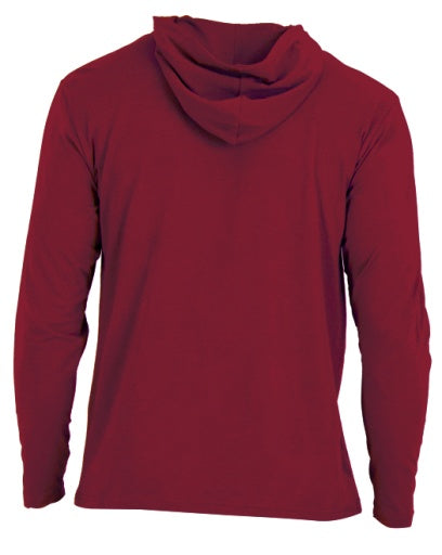  Wood Underwear Hoodie Long Sleeve - Burgundy - Bonton