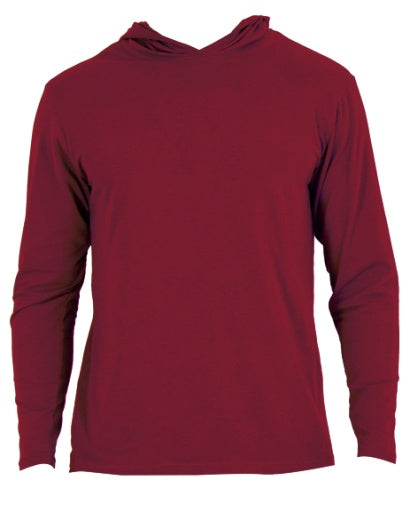  Wood Underwear Hoodie Long Sleeve - Burgundy - Bonton