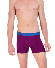 Boxer Brief w/Fly Premium Fit 3" inseam-Dark Purple