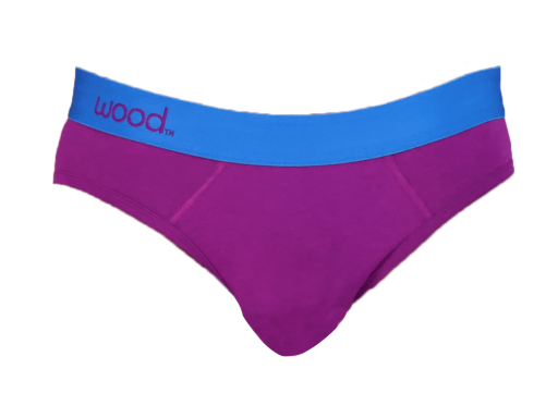  Wood Underwear Hip Brief - Grape - Bonton