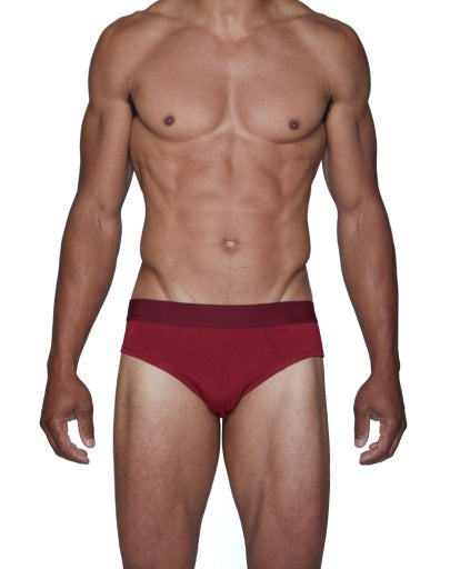  Wood Underwear Hip Brief - Burgundy red - Bonton