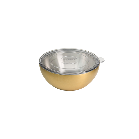 Served Vacuum-Insulated Small Serving Bowl (.625Q) - Golden