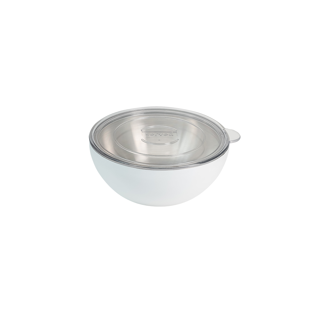  Served Served Vacuum-Insulated Small Serving Bowl (.625Q) - White Icing - Default Title - Bonton