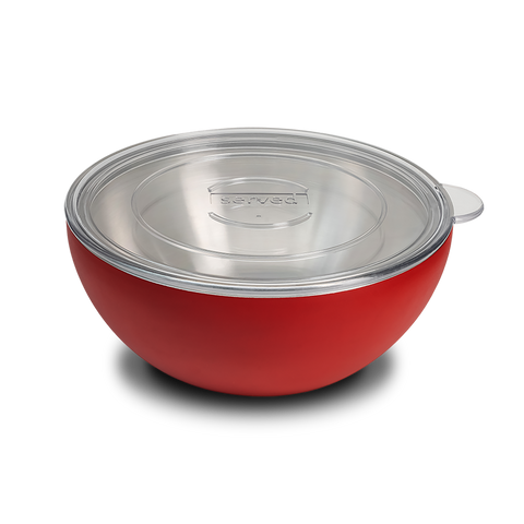 Served Vacuum-Insulated Large Serving Bowl (3Q) - Strawberry