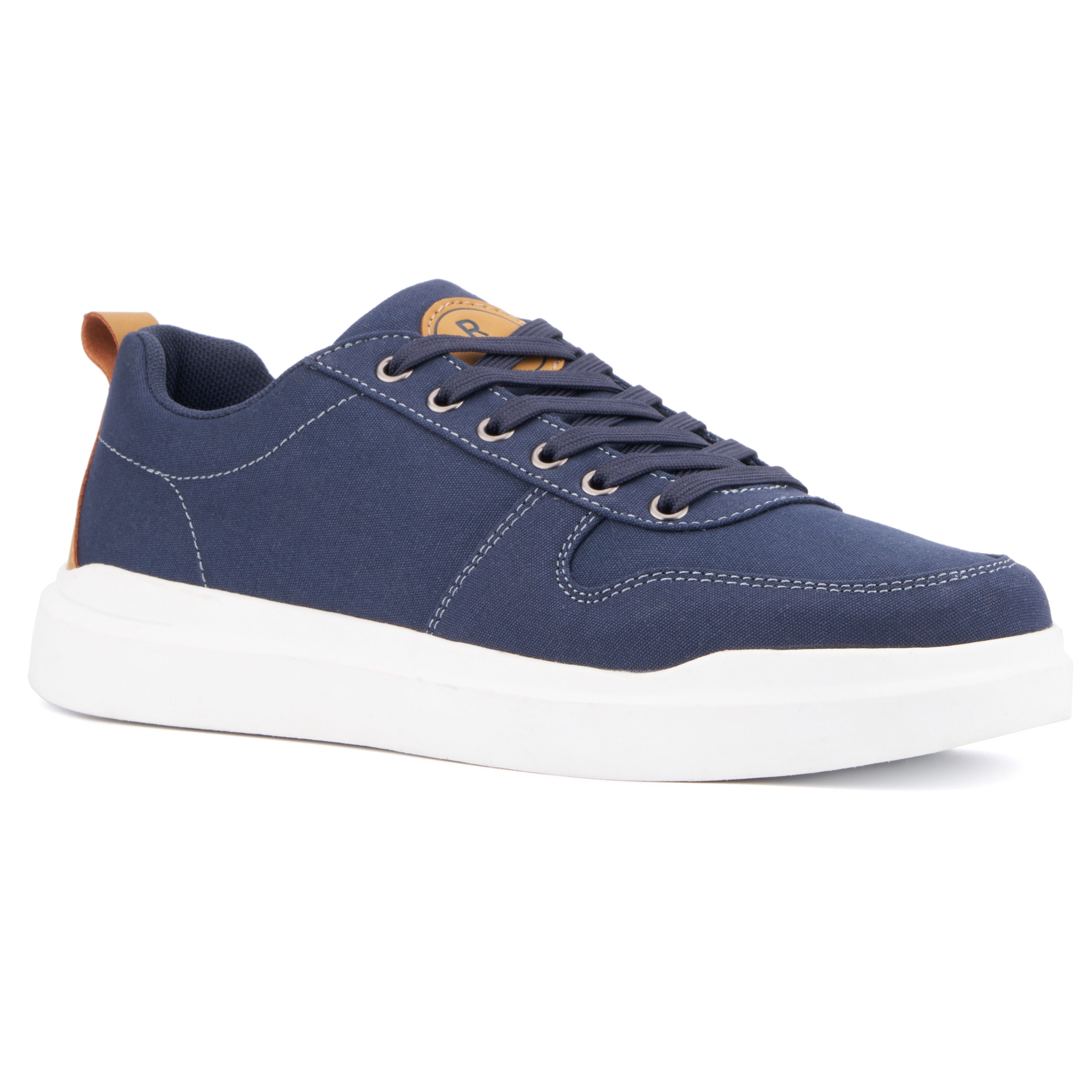  Reserved Footwear New York Men's Niko Low Top Sneakers - Navy - Bonton
