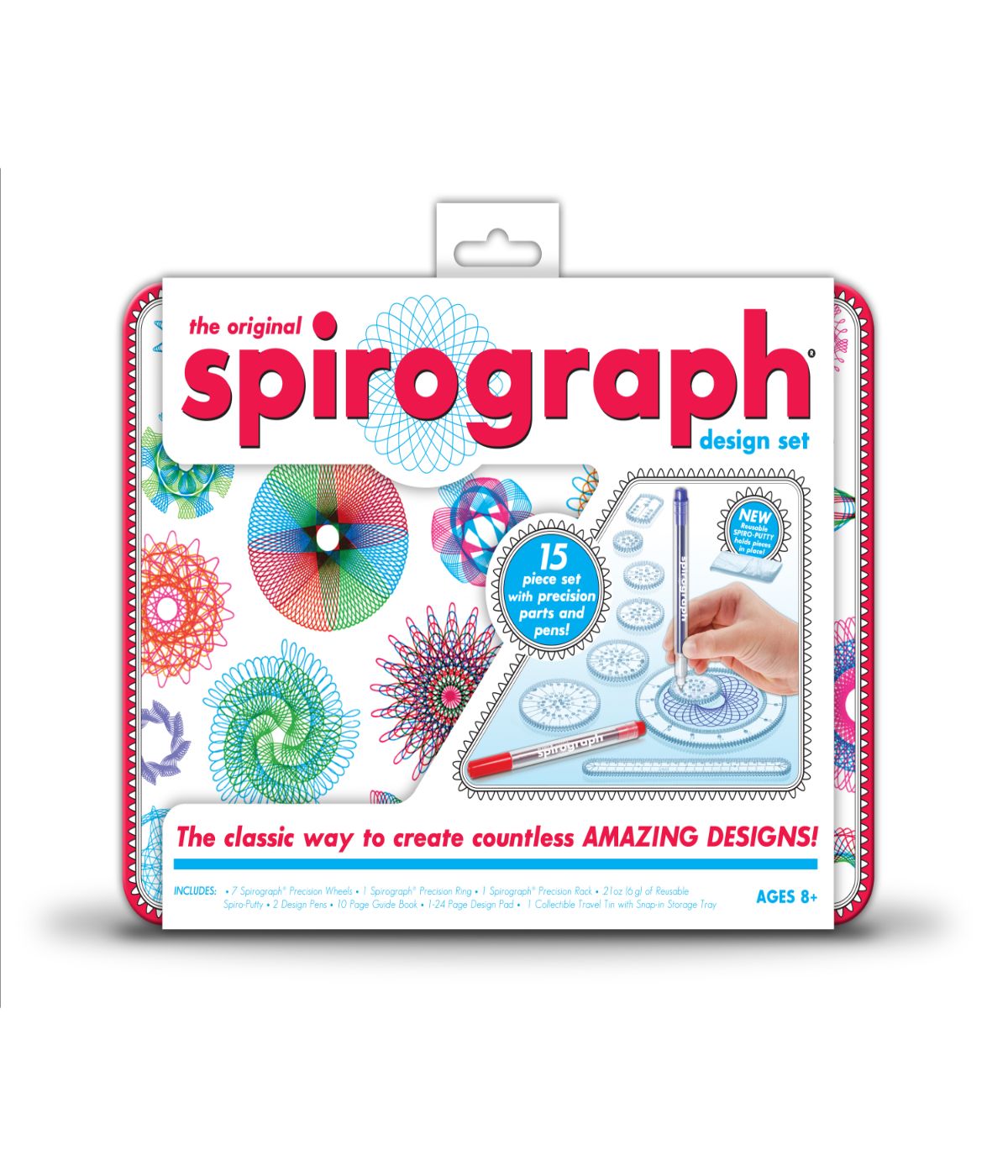  Spirograph Design Set Tin Multi - Multi - Bonton