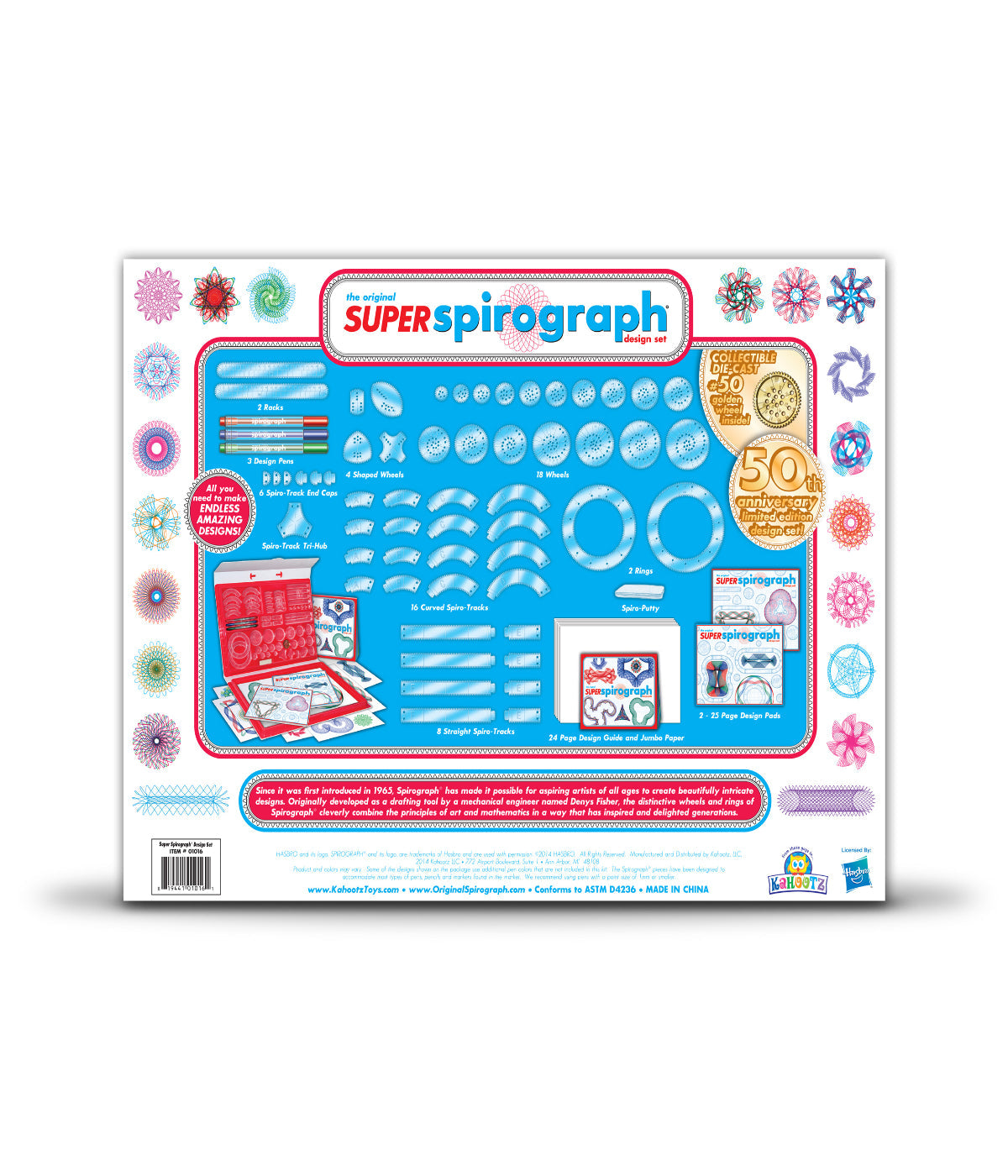  Super Spirograph Design Set Multi - Multi - Bonton