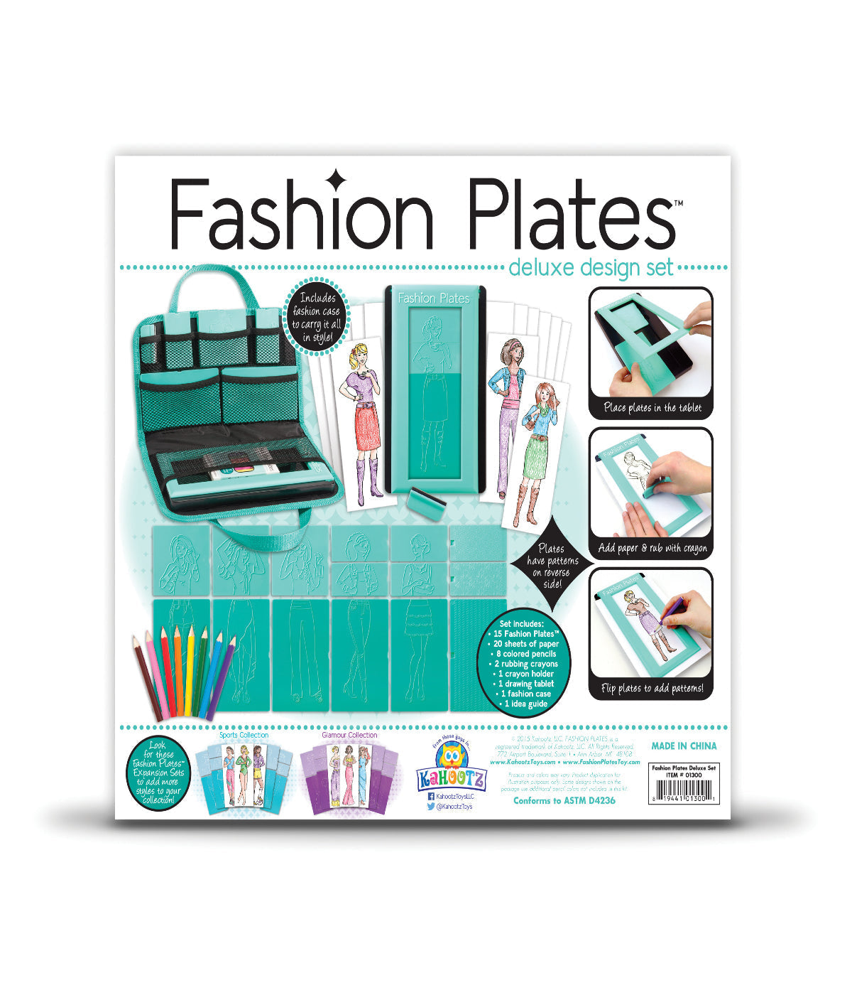  Fashion Plates Deluxe Design Set Multi - Multi - Bonton