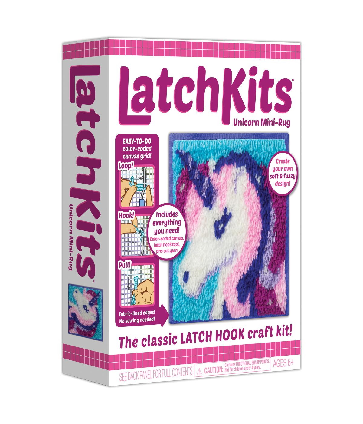  LatchKits Unicorn Mini-Rug Multi - Multi - Bonton