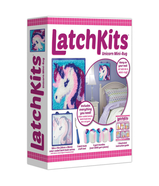 LatchKits Unicorn Mini-Rug Multi