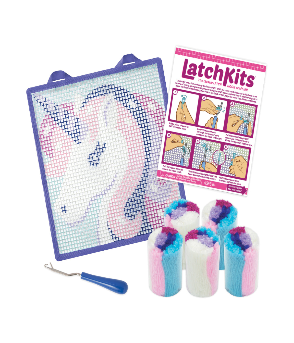  LatchKits Unicorn Mini-Rug Multi - Multi - Bonton