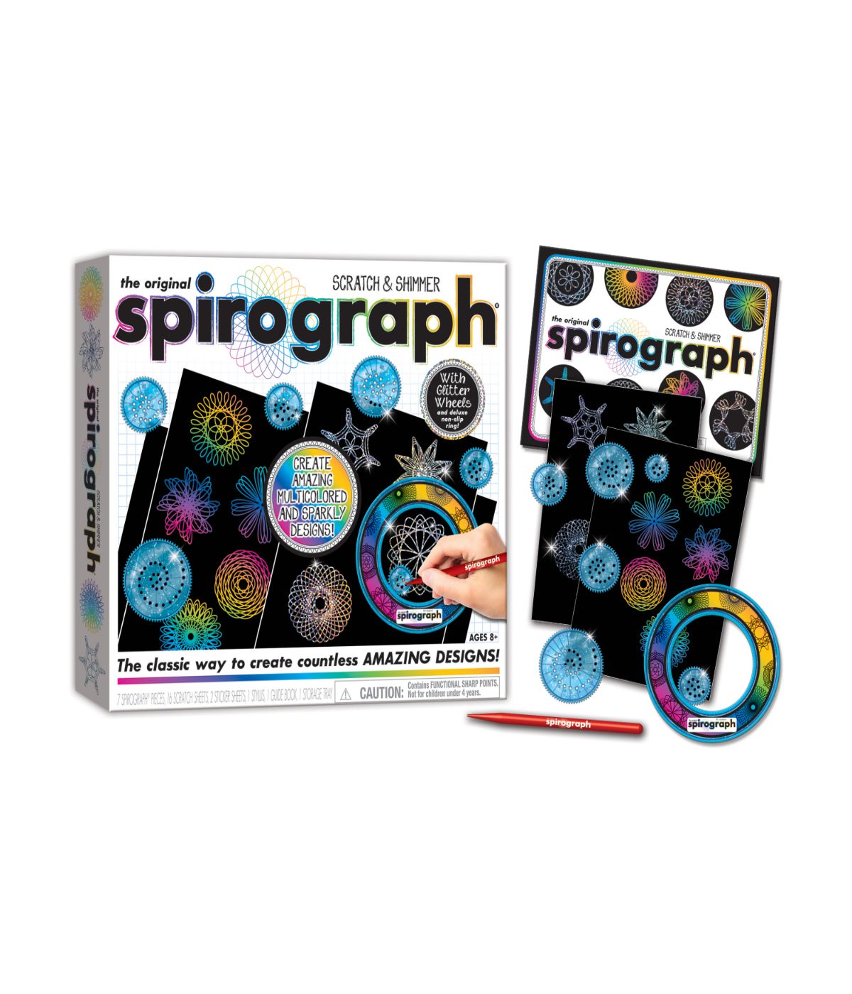  Spirograph Scratch & Shimmer Multi - Multi - Bonton