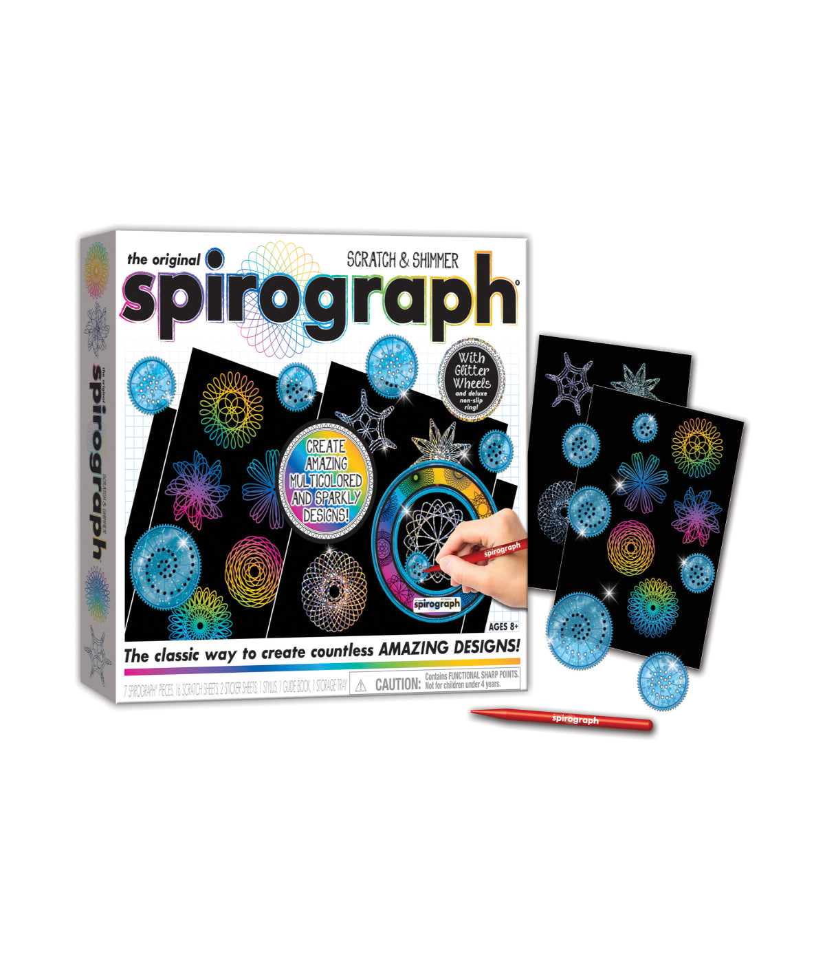  Spirograph Scratch & Shimmer Multi - Multi - Bonton