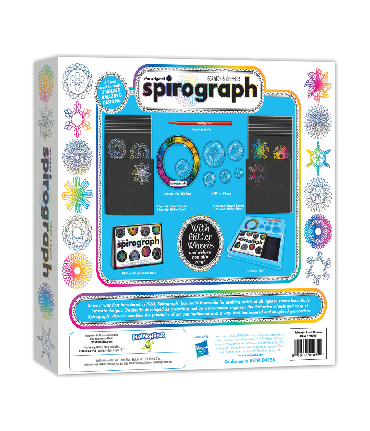  Spirograph Scratch & Shimmer Multi - Multi - Bonton