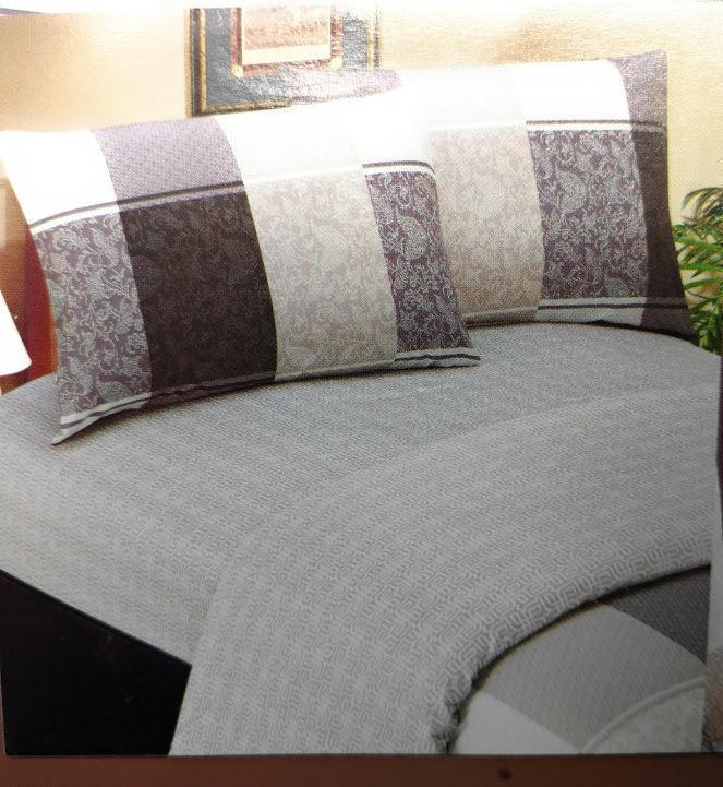  DaDa Bedding Collection DaDa Bedding Jacquard Grey Floral Paisley Fitted Sheet & Pillow Cases Set (FTS8222) by DaDa Bedding Collection - Twin - Bonton