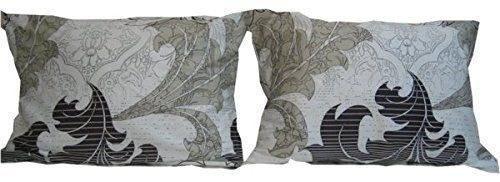  DaDa Bedding Collection DaDa Bedding Paisley Grey Floral Leaves Fitted Sheet & Pillow Cases Set (FTS8197) by DaDa Bedding Collection - Twin - Bonton