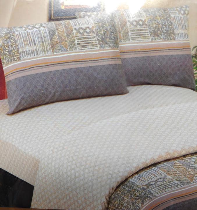 DaDa Bedding Collection DaDa Bedding Geometric Striped Multi-Color Flat Sheet & Pillow Cases Set (FS8279) by DaDa Bedding Collection - Twin - Bonton