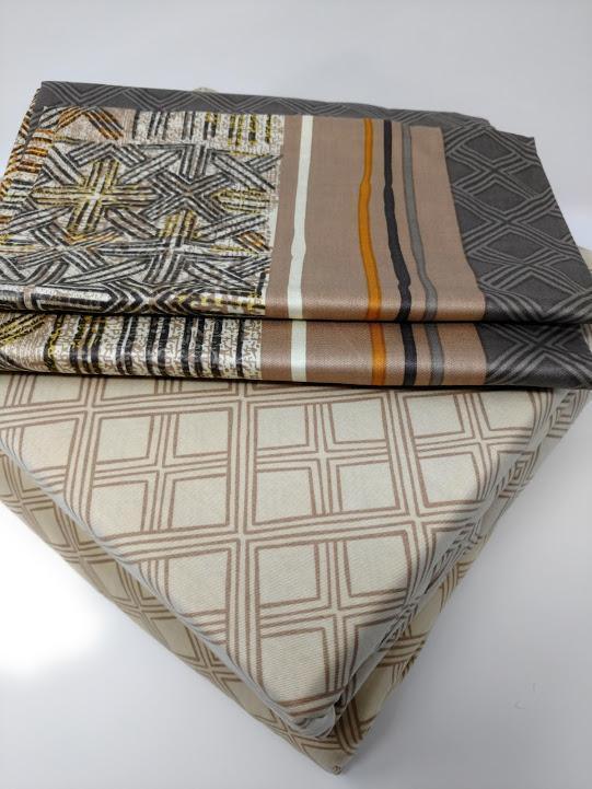  DaDa Bedding Collection DaDa Bedding Geometric Striped Multi-Color Flat Sheet & Pillow Cases Set (FS8279) by DaDa Bedding Collection - Twin - Bonton