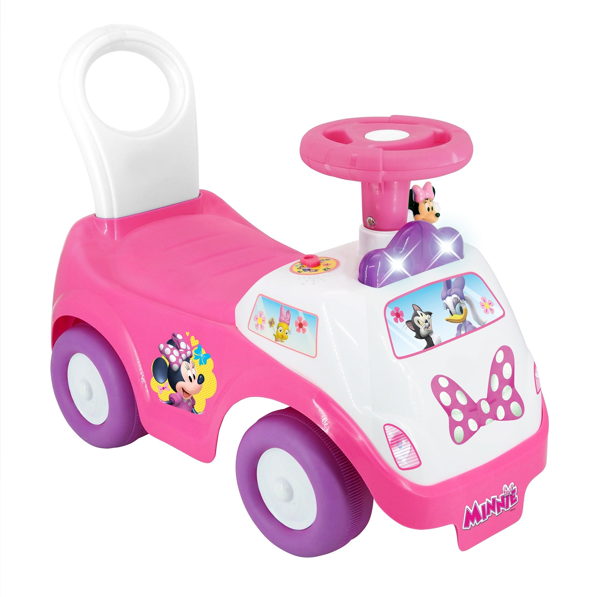  Kiddieland Kiddieland: Lights N' Sounds: Ride-On - Minnie - Disney Foot To Floor Activity Vehicle, Interactive Push & Pull Toy Car, Toddlers, Ages 12-36 Months - Multi - Bonton