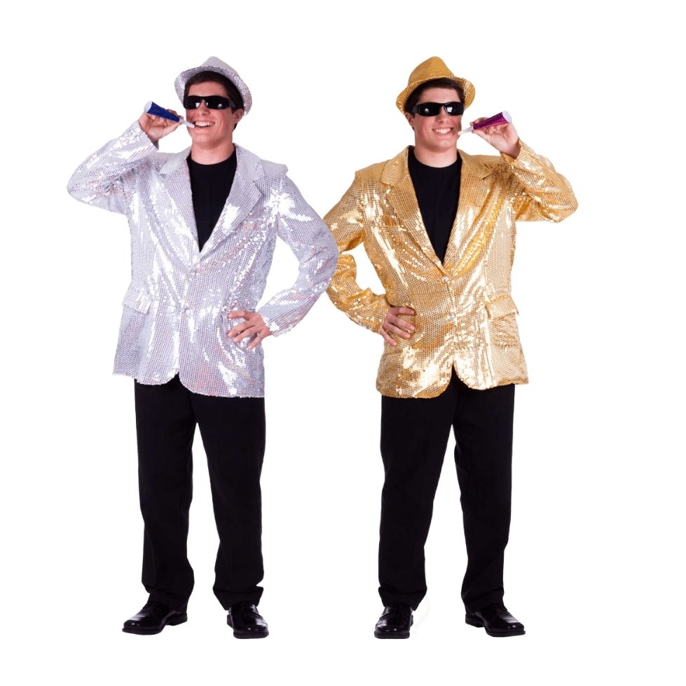  Dress Up America Silver Sequin Jacket - Adults by Dress Up America - Medium - Bonton