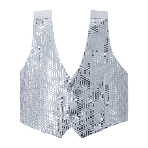 Silver Sequin Vest - Kids