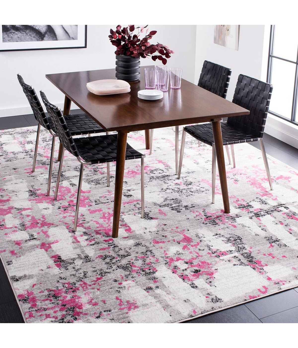  Safavieh Skyler 193 Gray/Pink Rug - Gray/Pink - Bonton