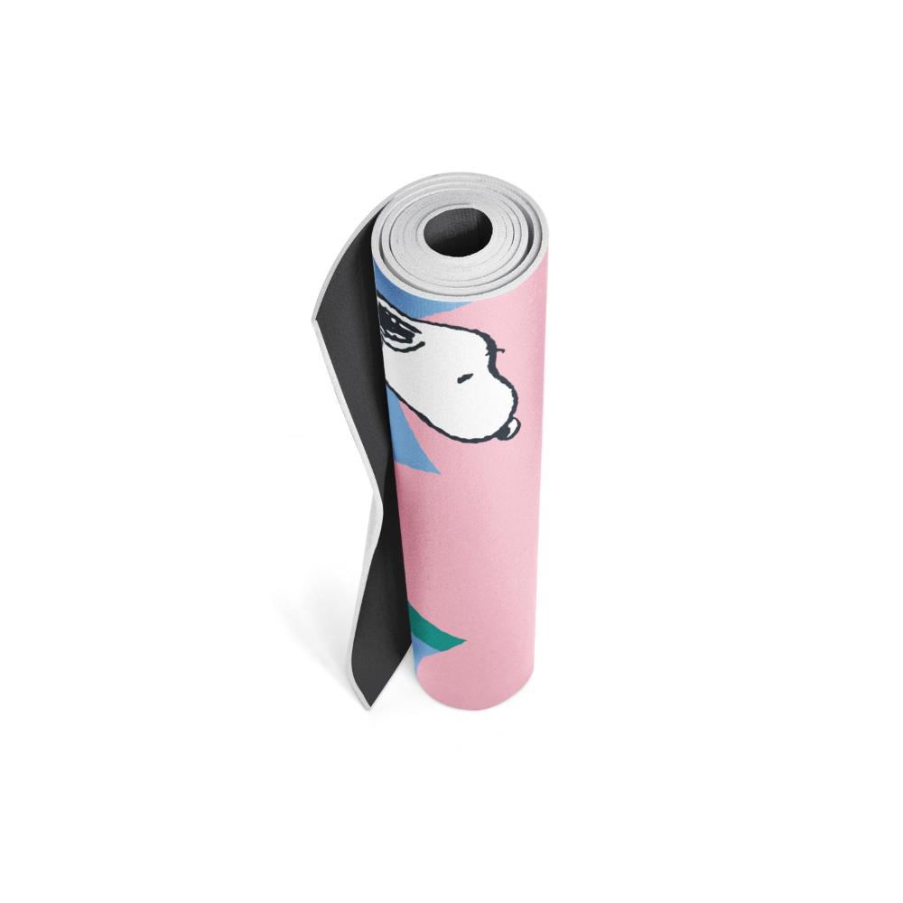  Yune Yoga Yune Yoga Mat Peanuts Snoopy Flower Blue by Yune Yoga - Default Title - Bonton