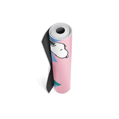 Yune Yoga Mat Peanuts Snoopy Flower Blue by Yune Yoga