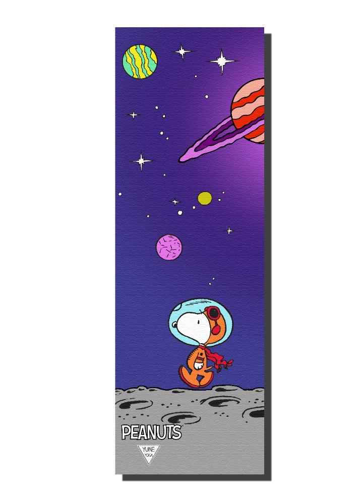  Yune Yoga Yune Yoga Mat Peanuts Snoopy Space by Yune Yoga - Default Title - Bonton