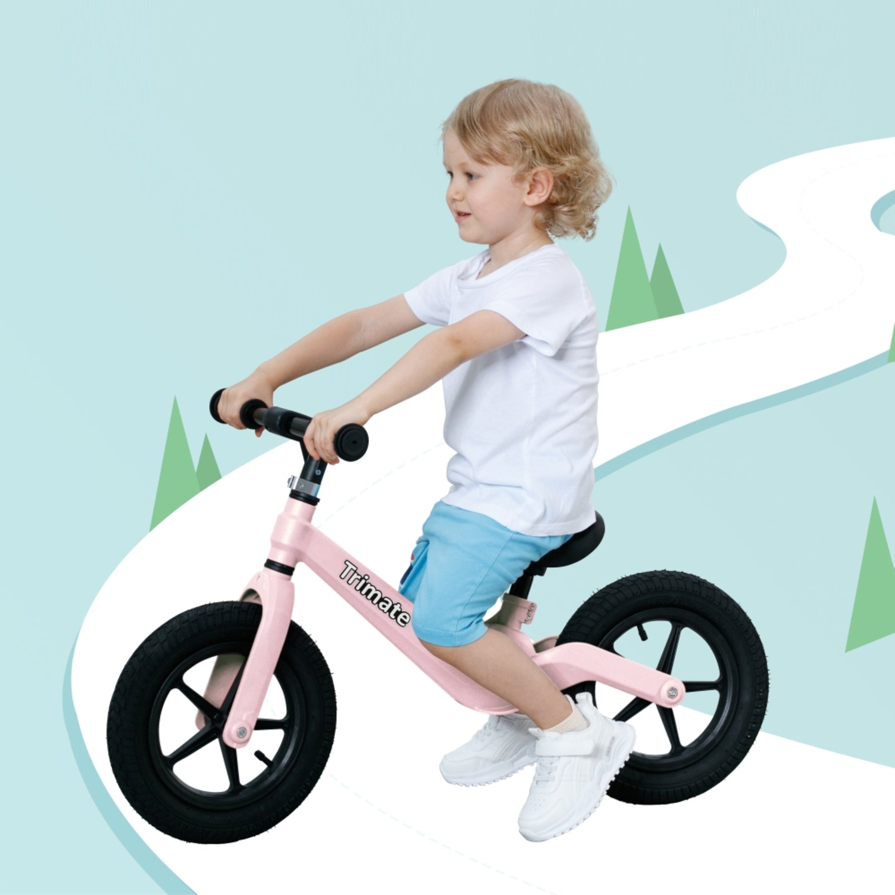 Trimate Toddler Balance Bike in Pink