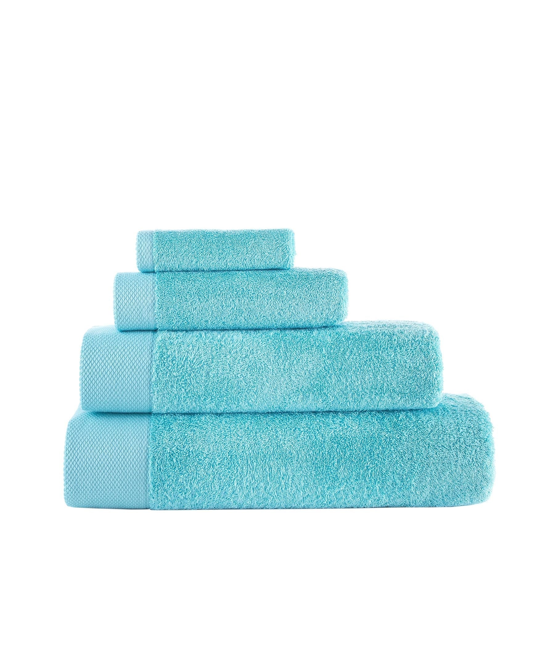  Brooks Brothers Solid Signature 4 Piece Wash Towel Set - Navy - Bonton