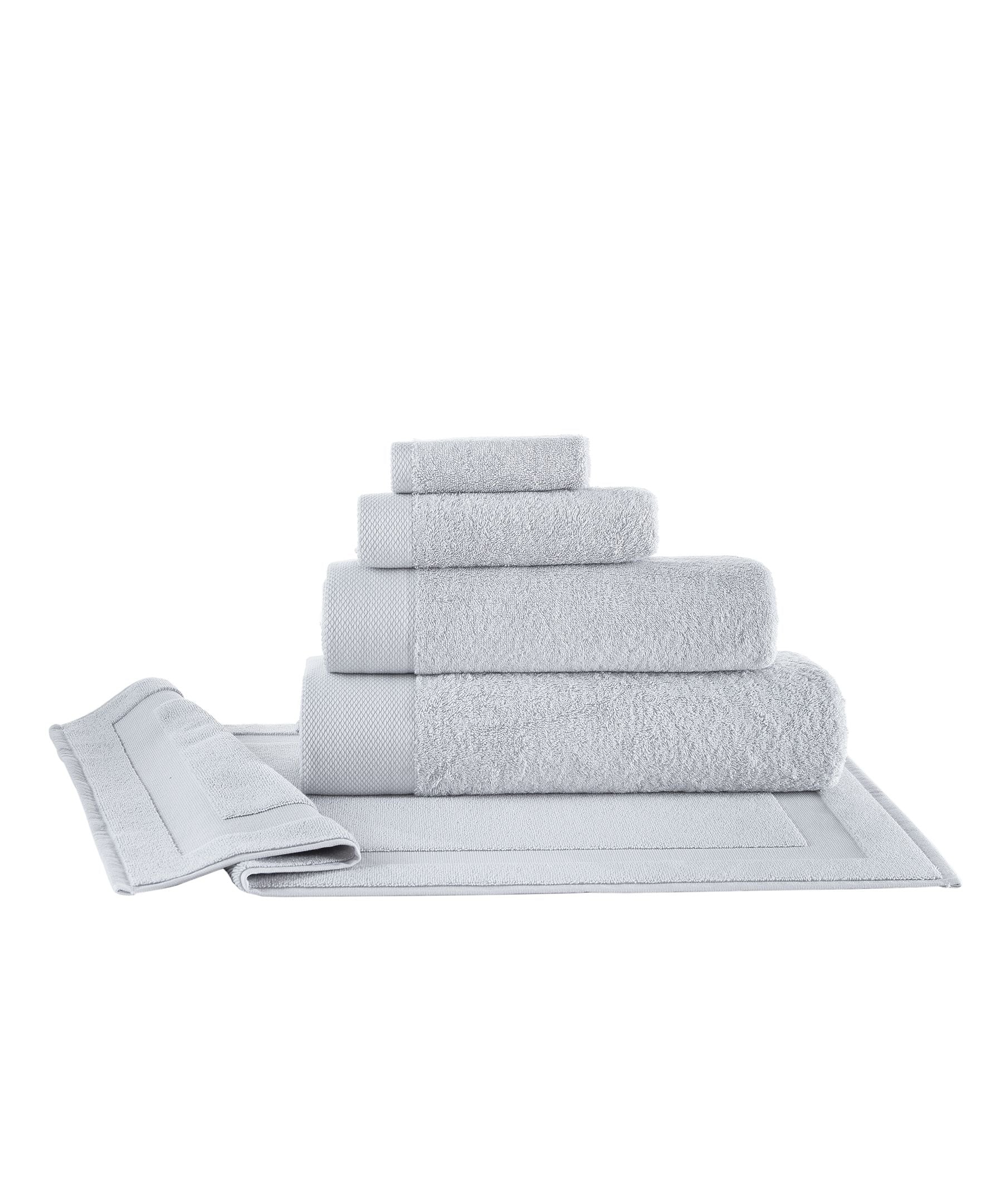  Brooks Brothers Solid Signature 2 Piece Hand Towel Set - Anthracite - Bonton