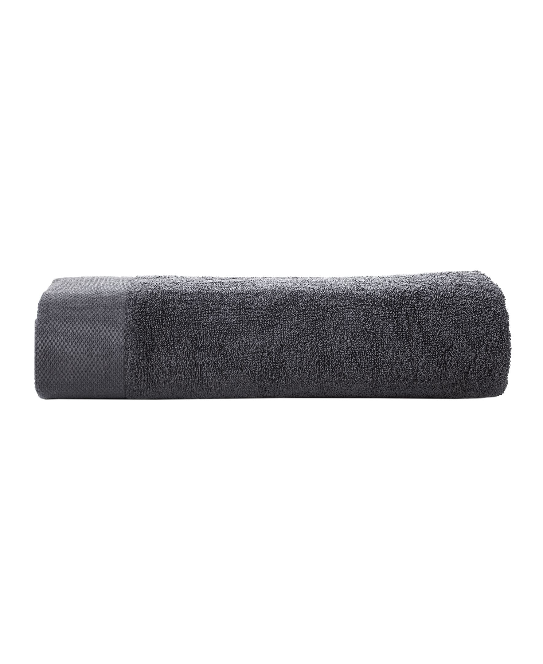  Brooks Brothers Solid Signature Bath Sheet - Anthracite - Bonton