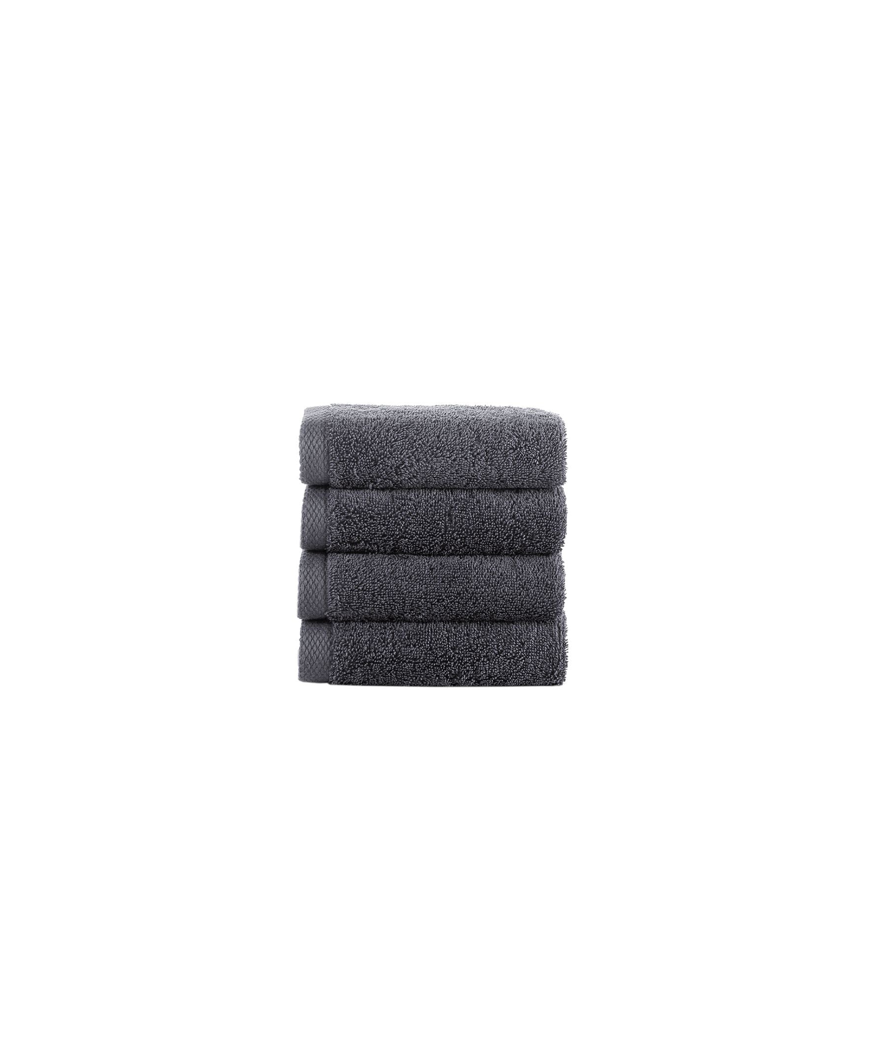  Brooks Brothers Solid Signature 4 Piece Wash Towel Set - Navy - Bonton