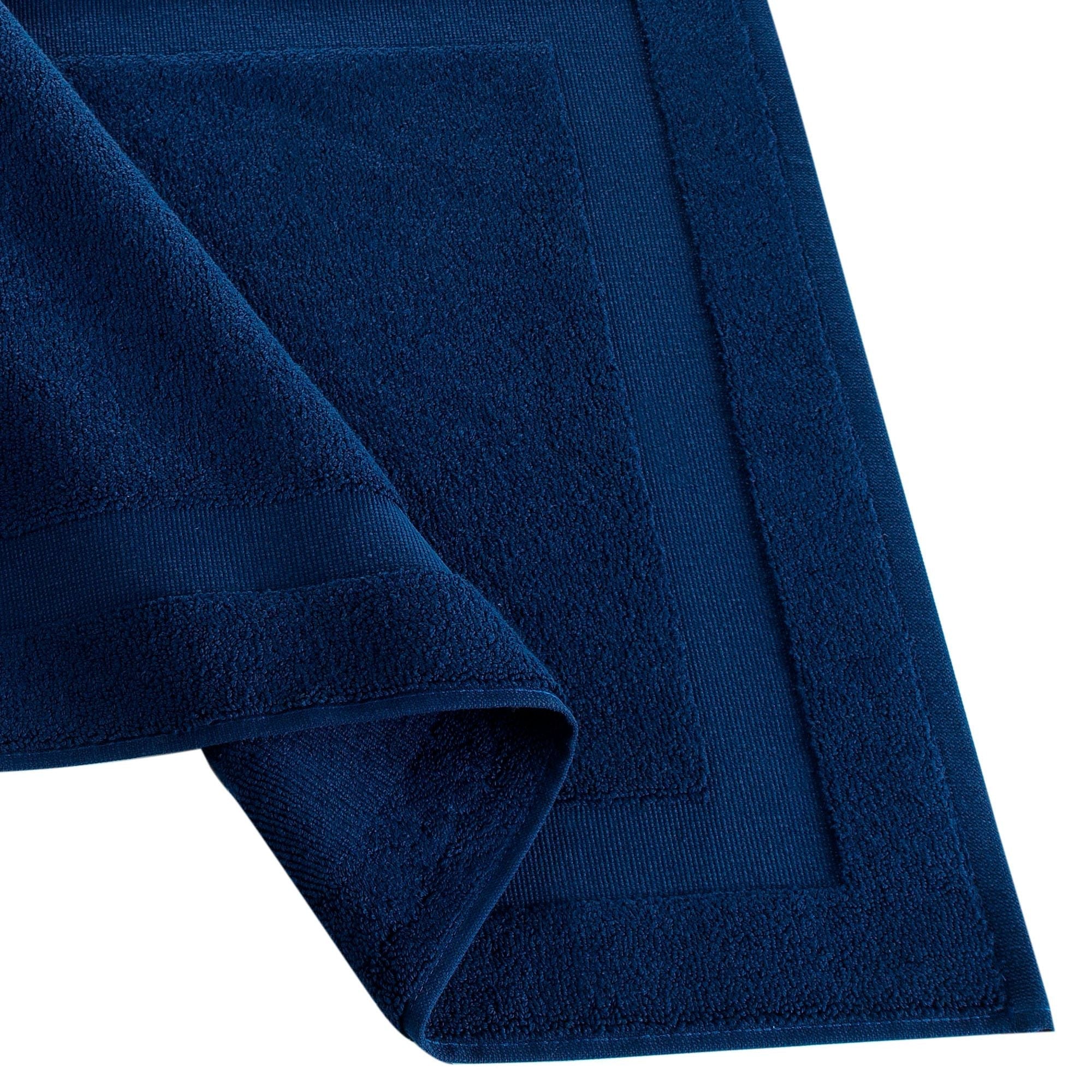  Brooks Brothers Solid Signature Bath Mat - Navy - Bonton