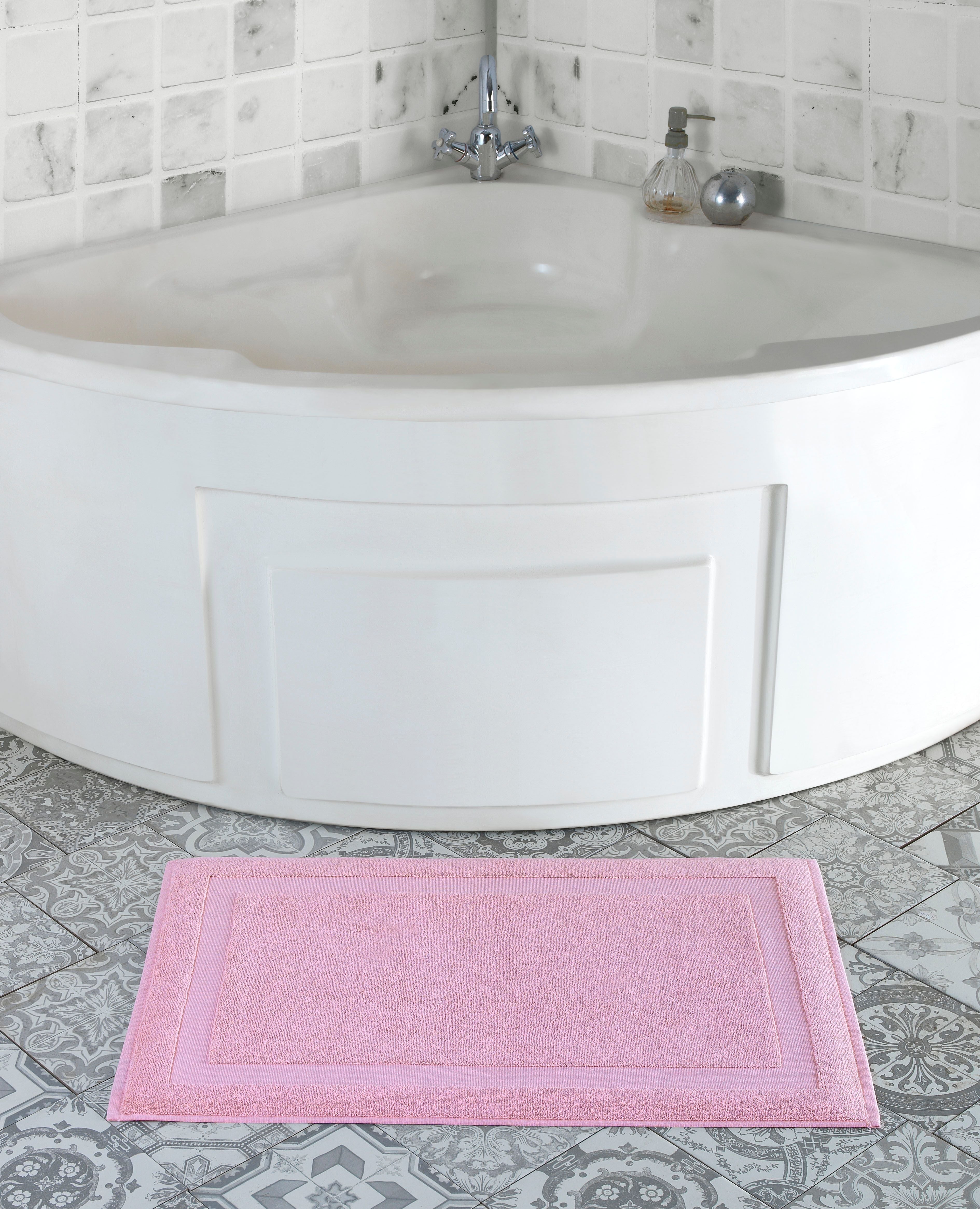  Brooks Brothers Solid Signature Bath Mat - Sea Glass - Bonton