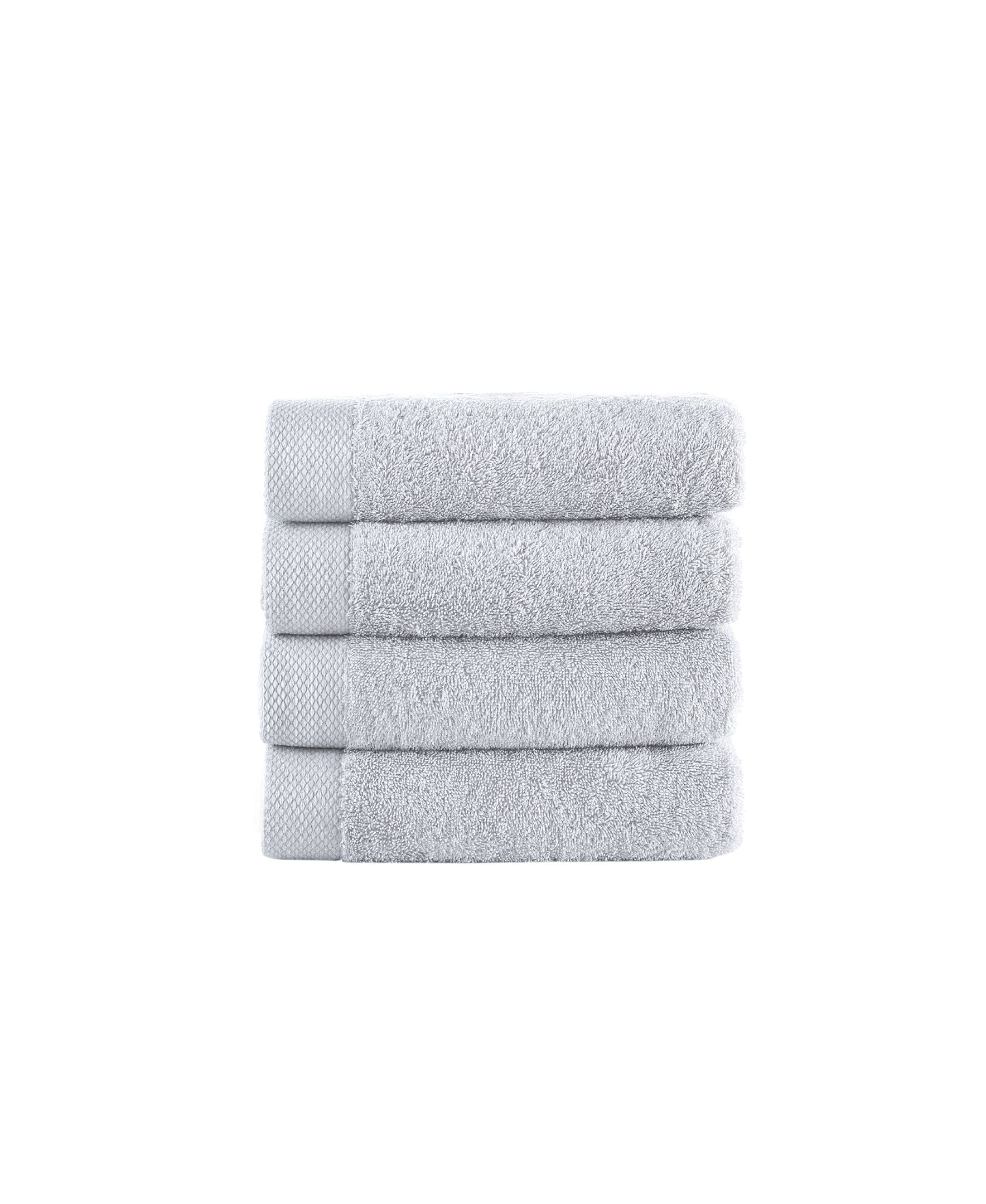  Brooks Brothers Solid Signature 4 Piece Hand Towel Set - Navy - Bonton