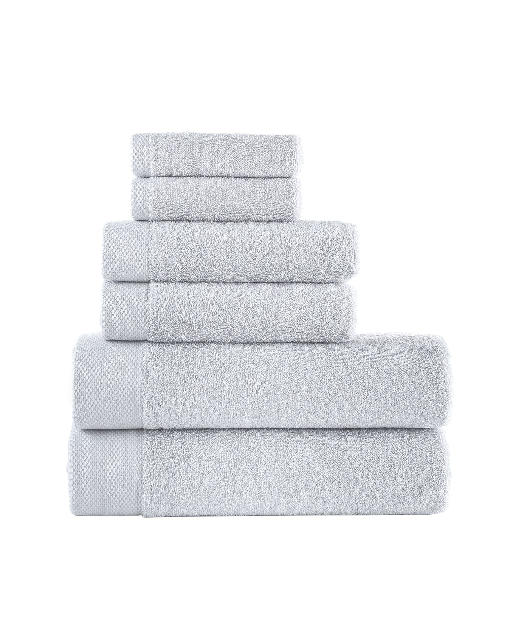  Brooks Brothers Solid Signature 6 Piece Towel Set - Navy - Bonton