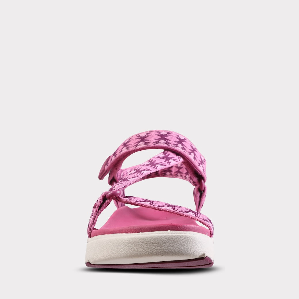  Mykos Solstice Women's Hook & Loop Sandal - Navy - Bonton
