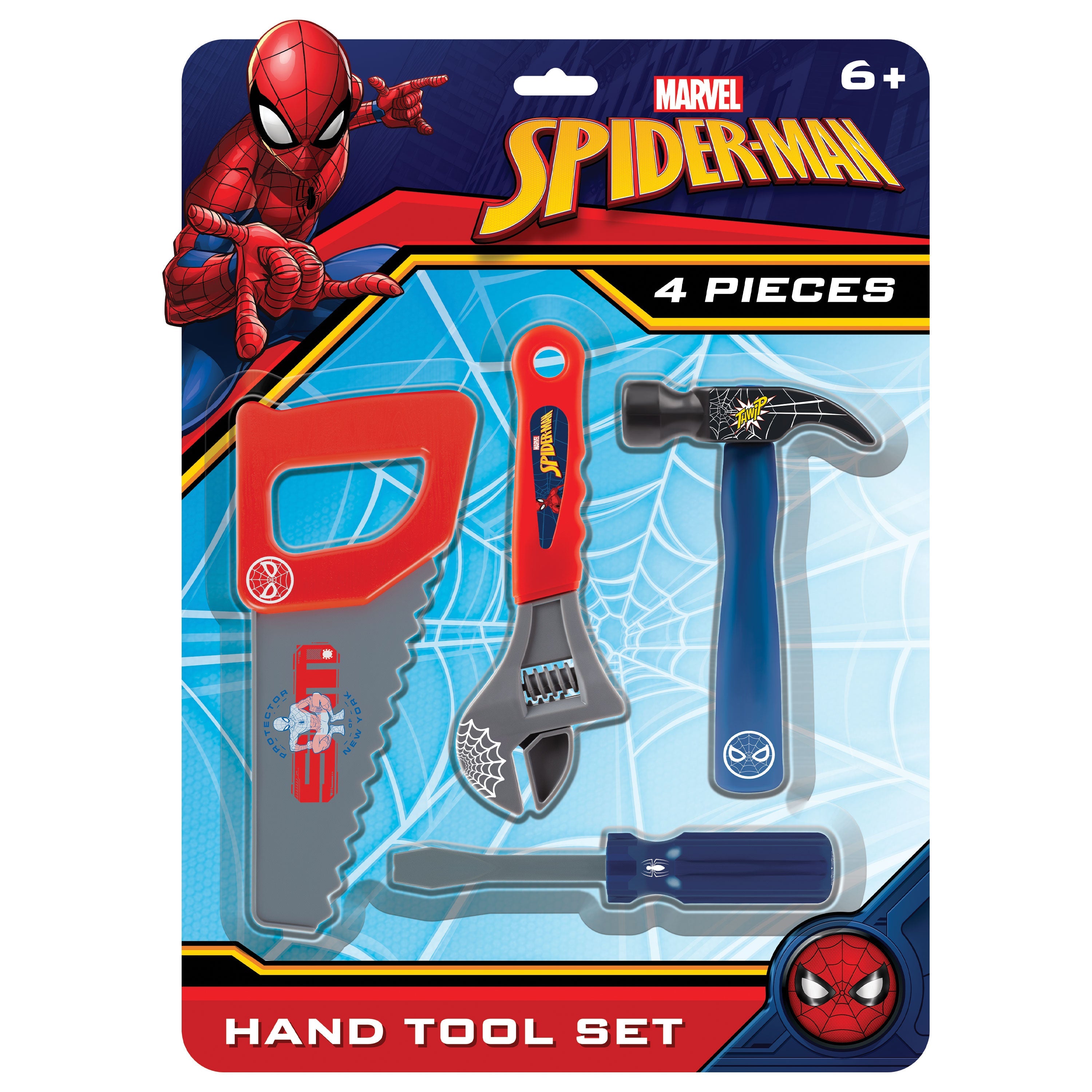  HobbyTron Spider-Man 4 Piece Hand Tool Set - Default Title - Bonton