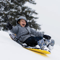 Snowfun: 36" Foam Sled - Green & Purple - Durable Lightweight Outdoor Winter Snow Sled W/ Handles, 1" Thick Fast Disc Sled, Kids & Adult Ages 5+-Multi-One Size-3