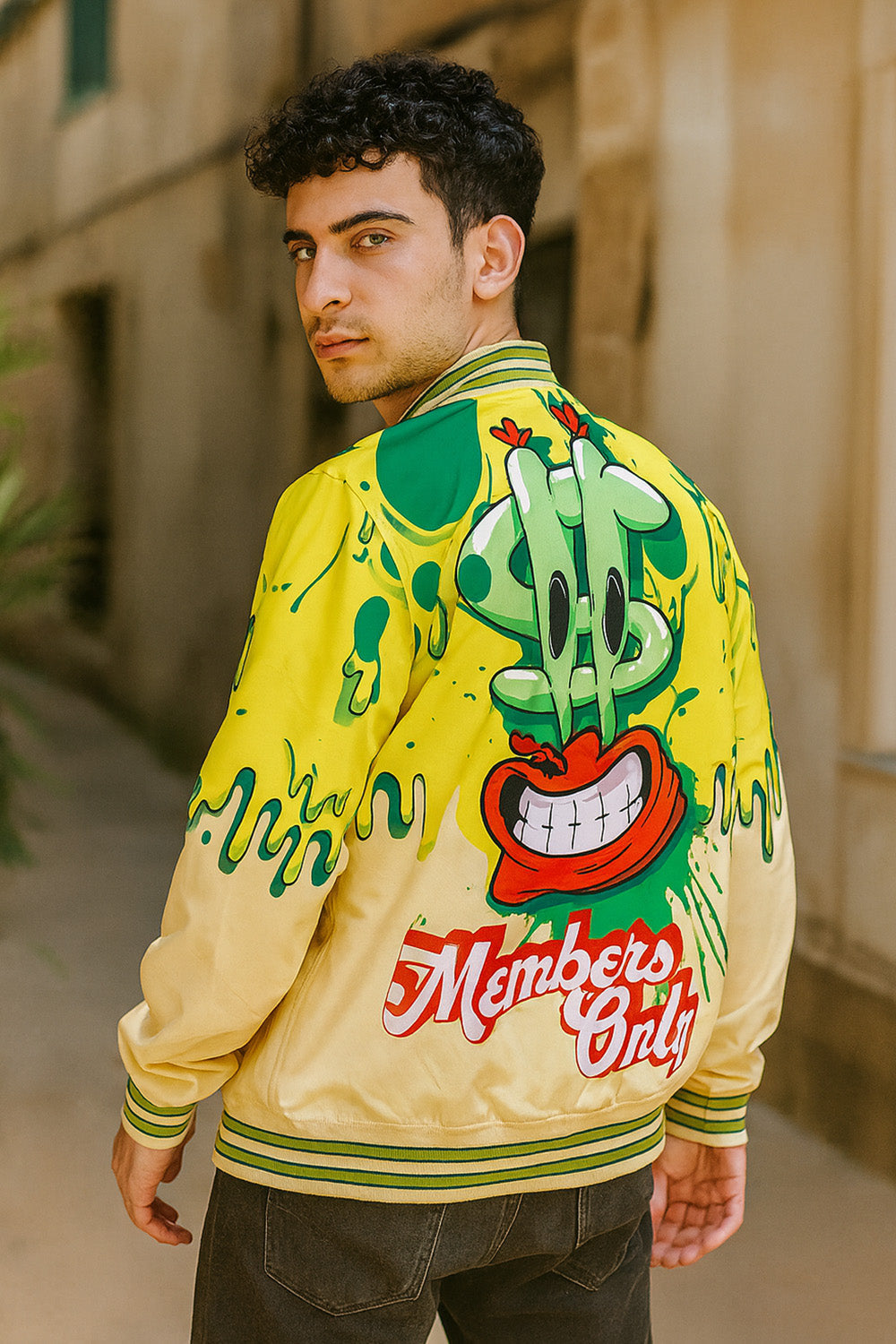  Members Only Spongebob Lightweight Bomber - YELLOW - Bonton